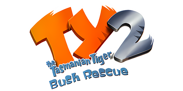 Ty the Tasmanian Tiger 2 Bush Rescue logo for GameBoy Advance