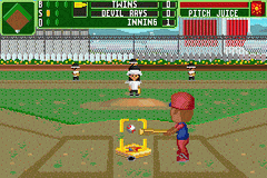 Backyard Baseball 2007 back cover for GameBoy Advance