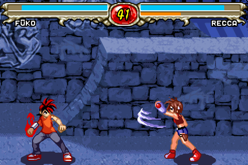Flame of Recca: The Game screenshot 2 for GameBoy Advance