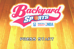 Backyard Basketball 2007 back cover for GameBoy Advance