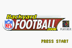 Backyard Football 2006 back cover for GameBoy Advance