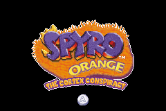 Crash & Spyro Super Pack Volume 3 title screen for GameBoy Advance