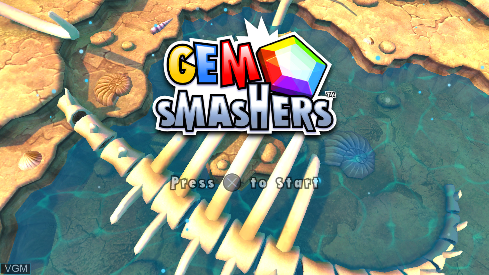 Gem Smashers title screen for GameBoy Advance