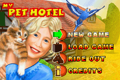 Léa - Passion Vétérinaire title screen for GameBoy Advance