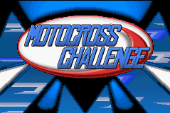 Motocross Challenge [Homebrew] title screen for GameBoy Advance