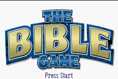 The Bible Game title screen for GameBoy Advance
