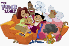 The Proud Family title screen for GameBoy Advance