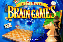 Ultimate Brain Games title screen for GameBoy Advance