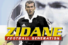 Zidane: Football Generation 2002 title screen for GameBoy Advance