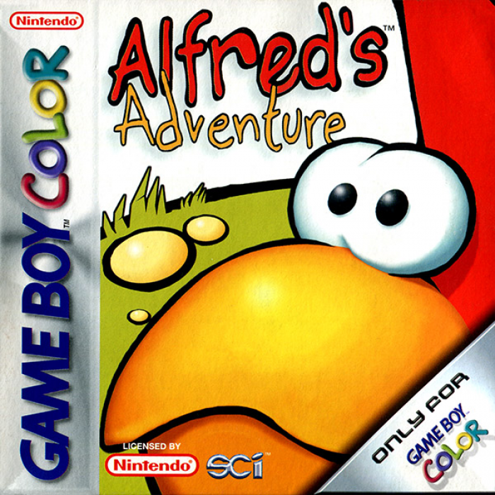 Alfred's Adventure box art for GameBoy Color