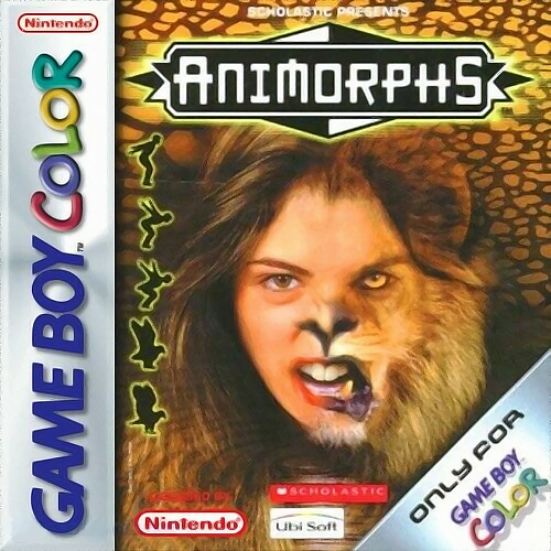 Animorphs box art for GameBoy Color