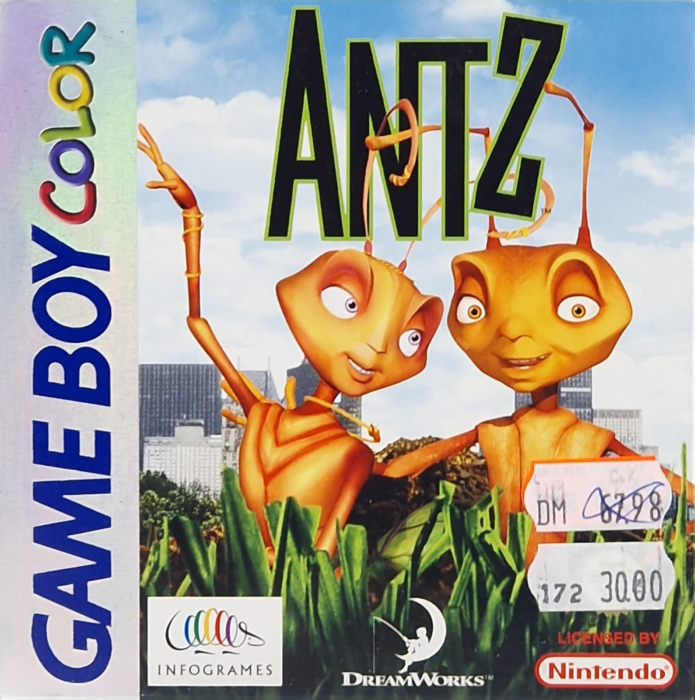 Antz box art for GameBoy Color