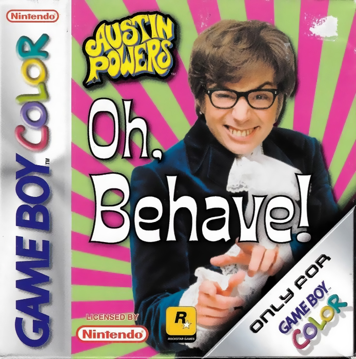 Austin Powers Oh Behave box art for GameBoy Color