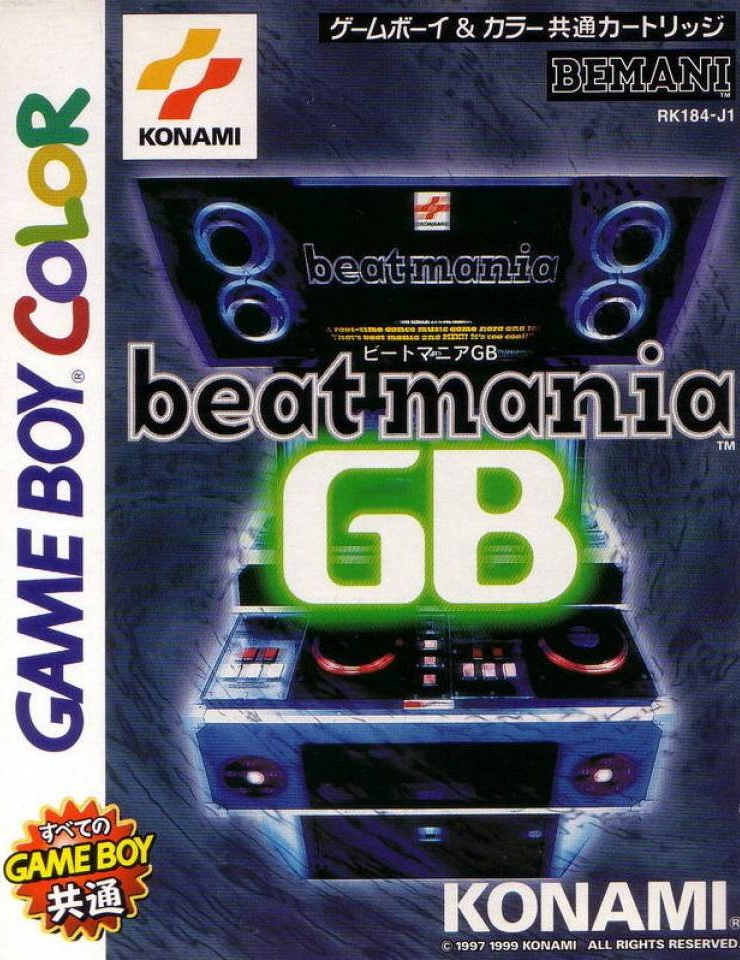 Beatmania GB box art for GameBoy Color