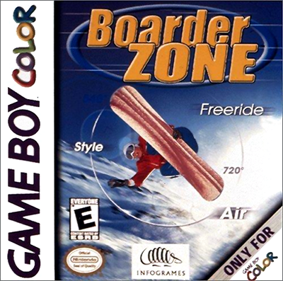 Boarder Zone box art for GameBoy Color