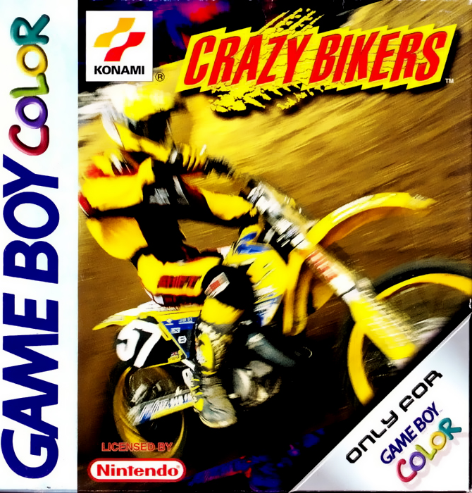Crazy Bikers box art for GameBoy Color