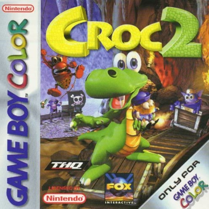 Croc 2 box art for GameBoy Color