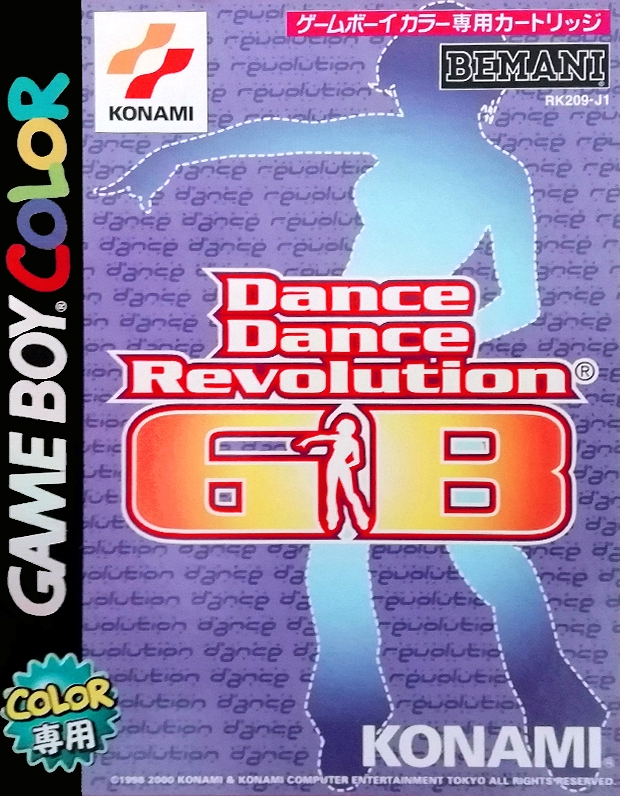 Dance Dance Revolution GB box art for GameBoy Color
