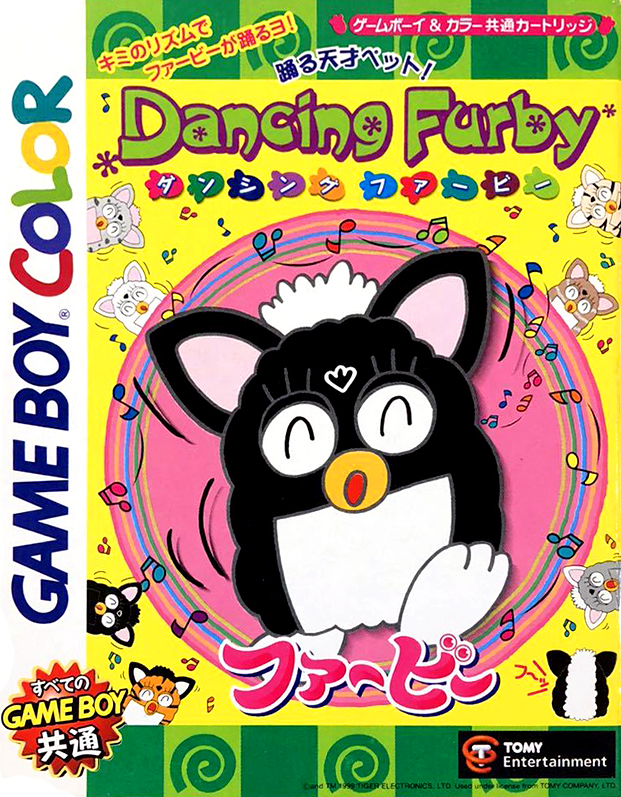 Dancing Furby box art for GameBoy Color