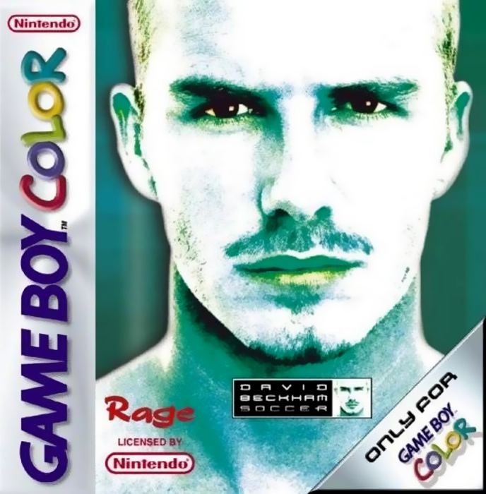 David Beckham Soccer box art for GameBoy Color