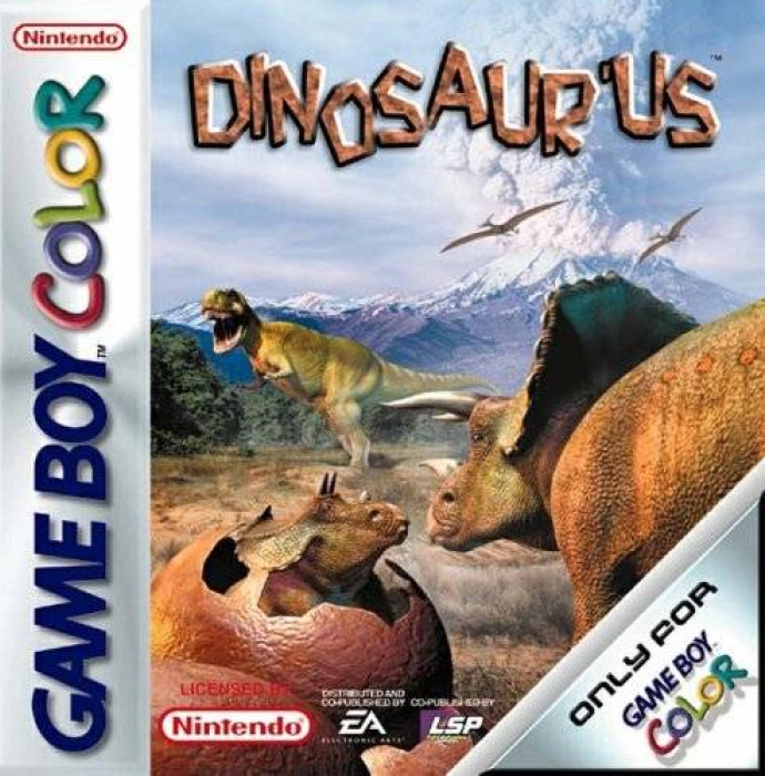 Dinosaur'us box art for GameBoy Color