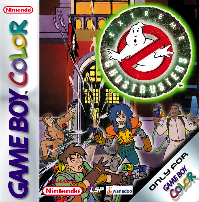 Extreme Ghostbusters box art for GameBoy Color