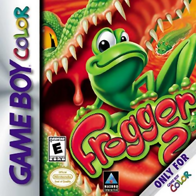 Frogger 2 box art for GameBoy Color