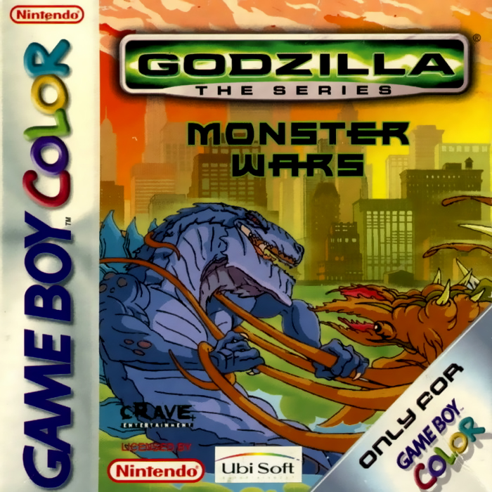 Godzilla The Series: Monster Wars box art for GameBoy Color