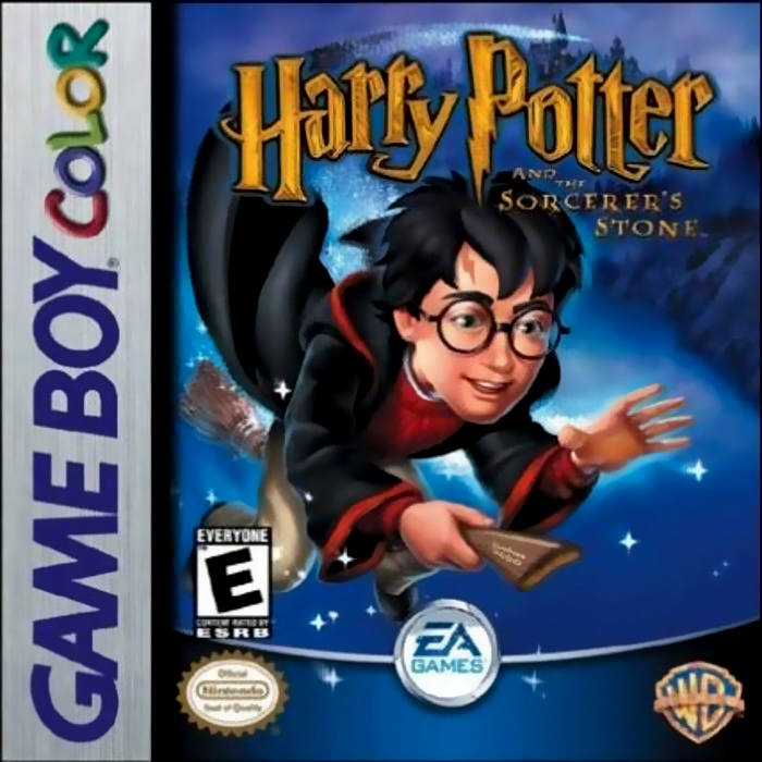 Harry Potter and the Philosopher's Stone box art for GameBoy Color