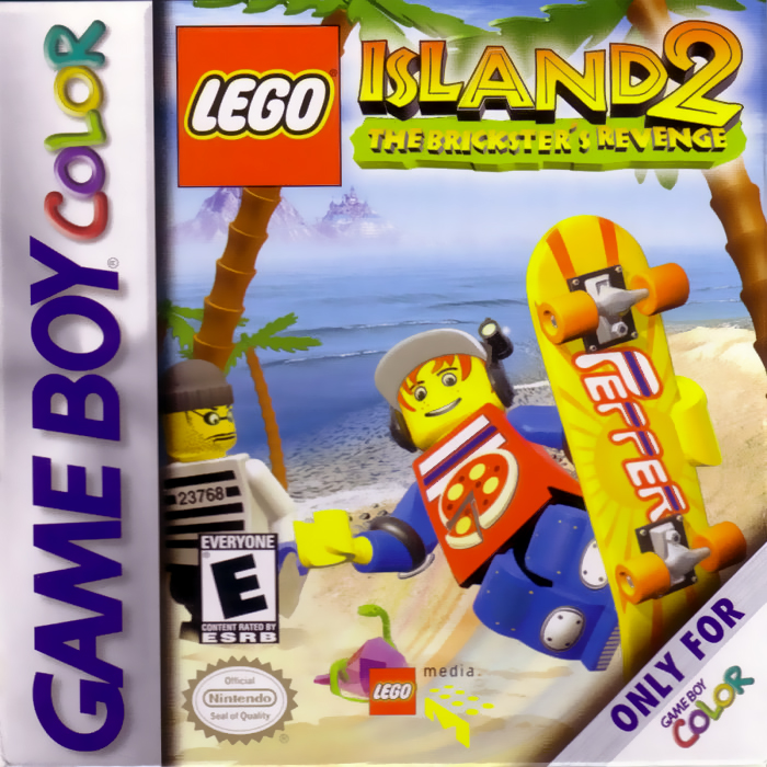 LEGO Island 2 The Brickster's Revenge box art for GameBoy Color