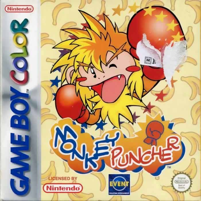 Monkey Puncher box art for GameBoy Color