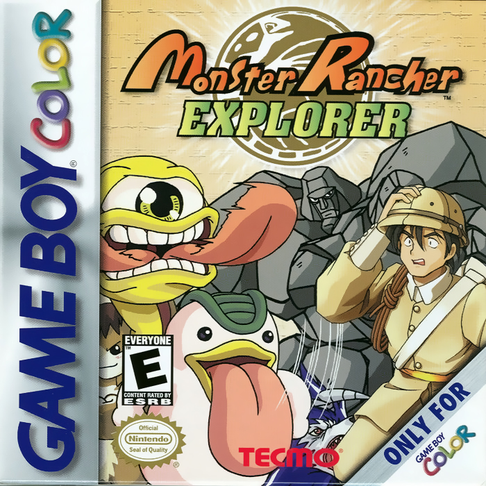 Monster Rancher Explorer box art for GameBoy Color