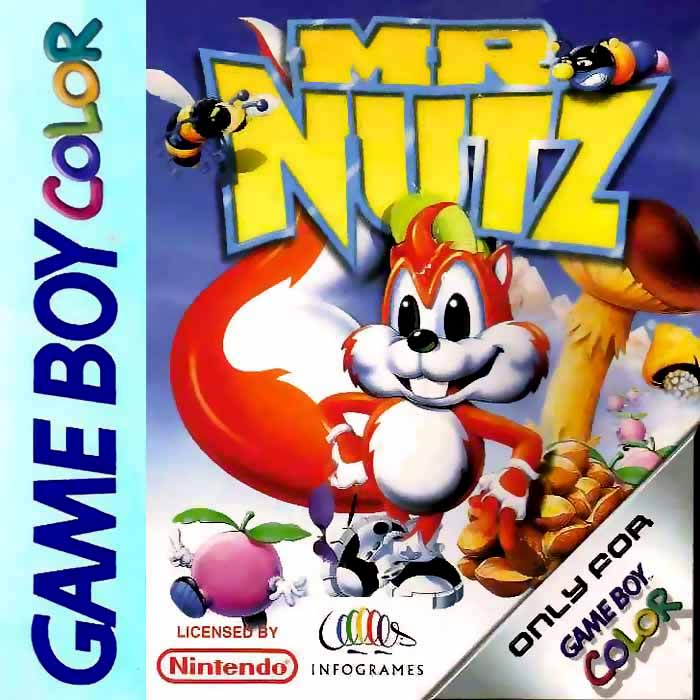 Mr Nutz box art for GameBoy Color