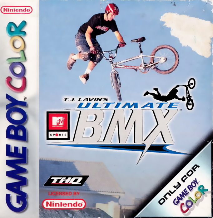 TJ Lavin's Ultimate BMX box art for GameBoy Color