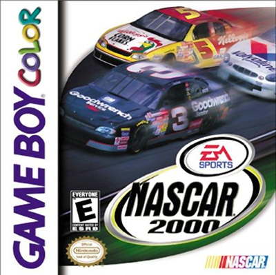 NASCAR 2000 box art for GameBoy Color