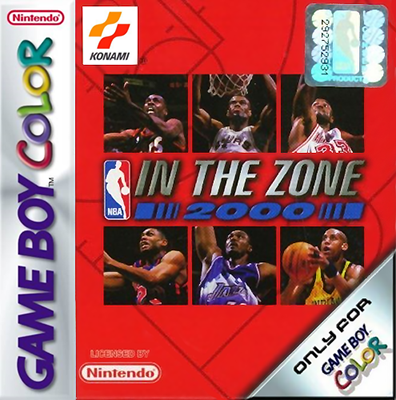 NBA In The Zone 2000 box art for GameBoy Color