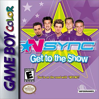 NSYNC Get to the Show box art for GameBoy Color