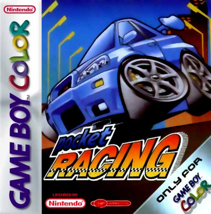 Pocket Racing box art for GameBoy Color