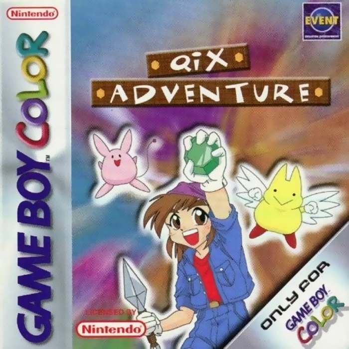 Qix Adventure box art for GameBoy Color