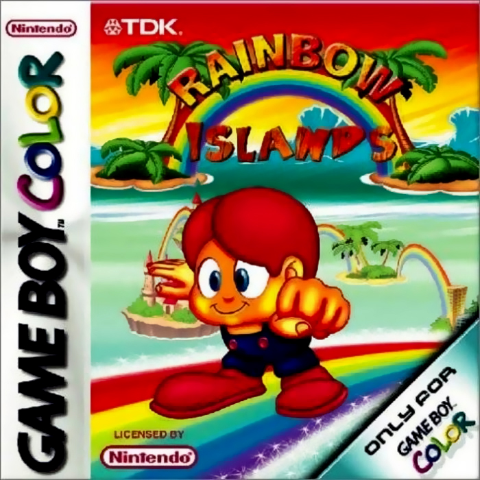 Rainbow Islands box art for GameBoy Color