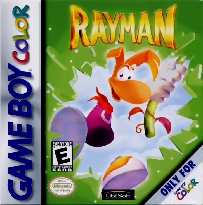 Rayman box art for GameBoy Color