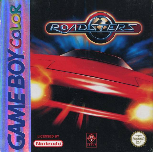 Roadsters box art for GameBoy Color