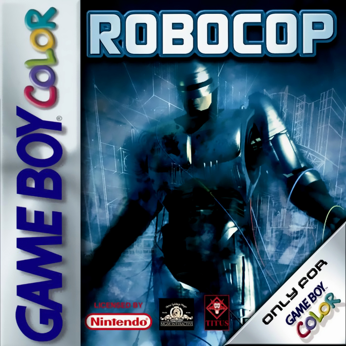 RoboCop box art for GameBoy Color