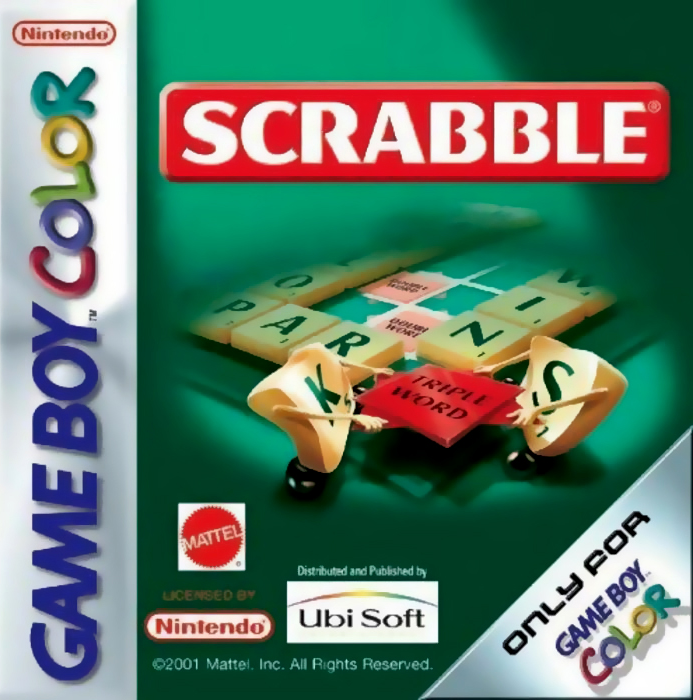Scrabble box art for GameBoy Color