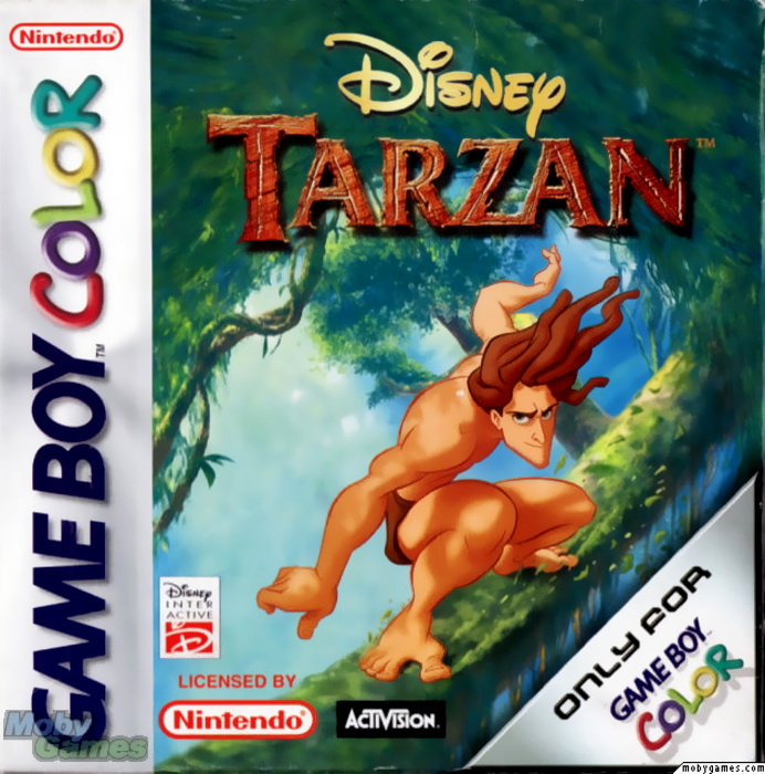 Tarzan box art for GameBoy Color