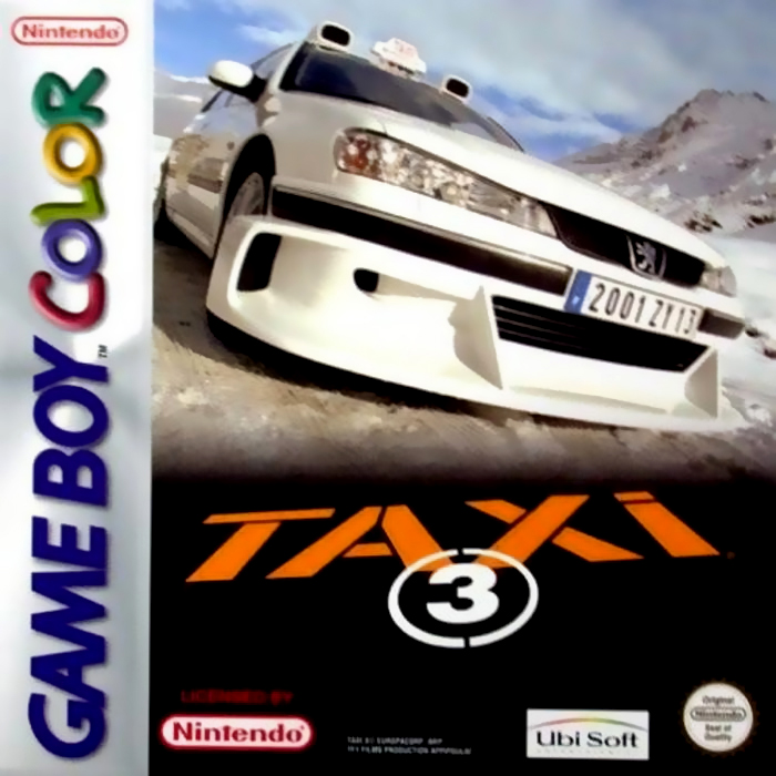 Taxi 3 box art for GameBoy Color