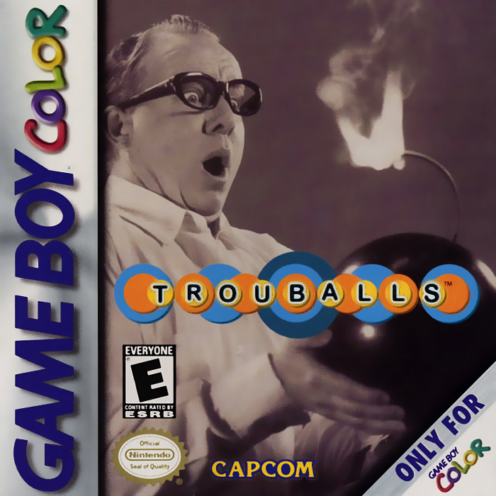 Trouballs box art for GameBoy Color