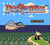 Dragonyhm title screen for GameBoy Color