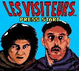 Les Visiteurs title screen for GameBoy Color