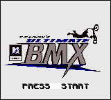 TJ Lavin's Ultimate BMX title screen for GameBoy Color